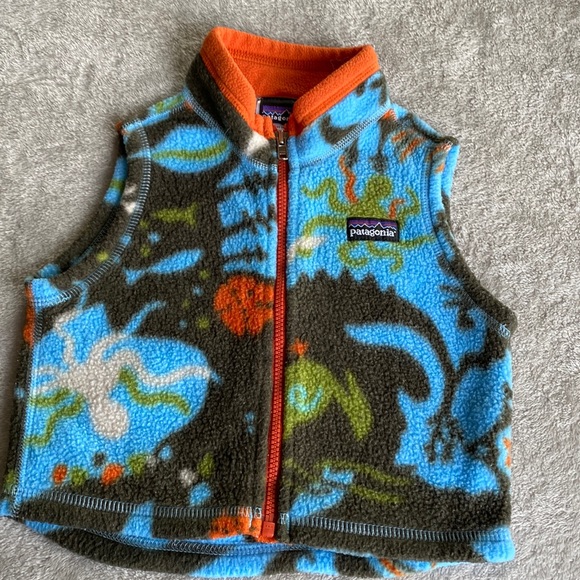 Patagonia Jackets & Coats Patagonia Under The Sea Baby Fleece Vest